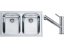 Set Franke LLX 620 Nerez + batéria Franke FC 9461 ORBIT Nerez