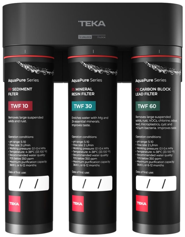 Trojstupňový systém filtrácie vody Teka TWF 330 - 1