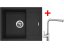 Set Sinks Linea 600 Granblack + Elka