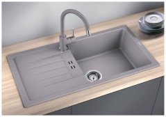 Granitový dřez Blanco FAVUM XL 6 S aluminium