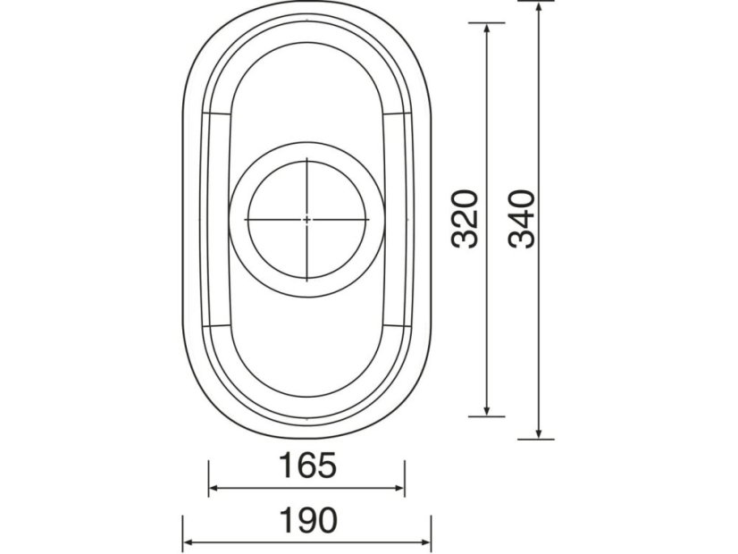 Nerezový drez Sinks UNDERMOUNT 190 V 0,7mm matný