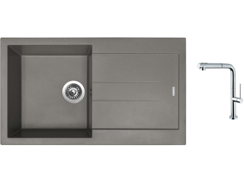 Set Sinks AMANDA 860 Truffle + batéria Sinks SLIM S2 kartáčovaná