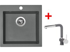 Set Sinks Viva 455 Titanium + Mix 3 P GR Set Sinks Viva 455 Titanium + Mix 3 P GR