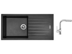 Set Sinks PERFECTO 1000 Metalblack + batéria Sinks ENIGMA S chróm Set Sinks PERFECTO 1000 Metalblack + batéria Sinks ENIGMA S chróm