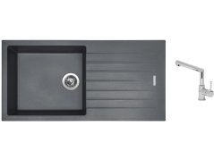 Set Sinks PERFECTO 1000 Titanium + batéria Sinks MIX 350 P chróm Set Sinks PERFECTO 1000 Titanium + batéria Sinks MIX 350 P chróm