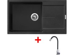 Sinks ULTIMA 860 XXL Metalblack + Elasta nerez/černá Sinks ULTIMA 860 XXL Metalblack + Elasta nerez/černá