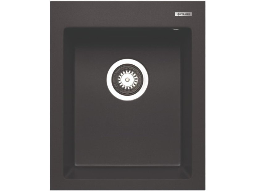 Granitový drez Pyramis Istros 41 x 50 1B Carbon