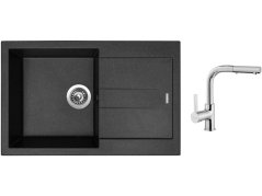 Set Sinks AMANDA 780 Granblack + baterie Sinks ENIGMA S chrom Set Sinks AMANDA 780 Granblack + baterie Sinks ENIGMA S chrom
