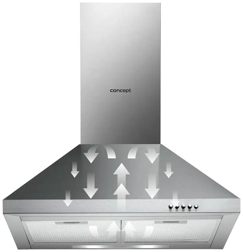 Concept OPK3560ss komínová digestoř 60 cm nerez