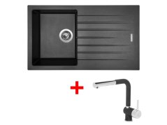 Set Sinks Perfecto 860 Metalblack + Mix 3 P GR Set Sinks Perfecto 860 Metalblack + Mix 3 P GR