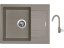 Set Sinks LINEA 600 N Truffle + batéria Sinks MIX 35 Truffle