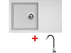 Sinks LINEA 780 Milk + Elasta nerez/čierna Sinks LINEA 780 Milk + Elasta nerez/čierna