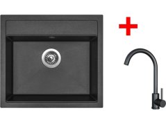 Sinks SOLO 560 Metalblack + ARCO čierná matná Sinks SOLO 560 Metalblack + ARCO čierná matná