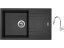 Set Sinks LINEA 780 N Metalblack + batéria Sinks MIX 35 P chróm