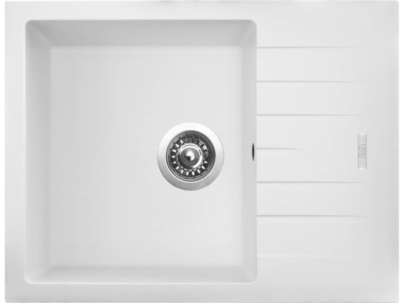 Sinks PERFECTO 650 Milk + ELASTA čierná matná