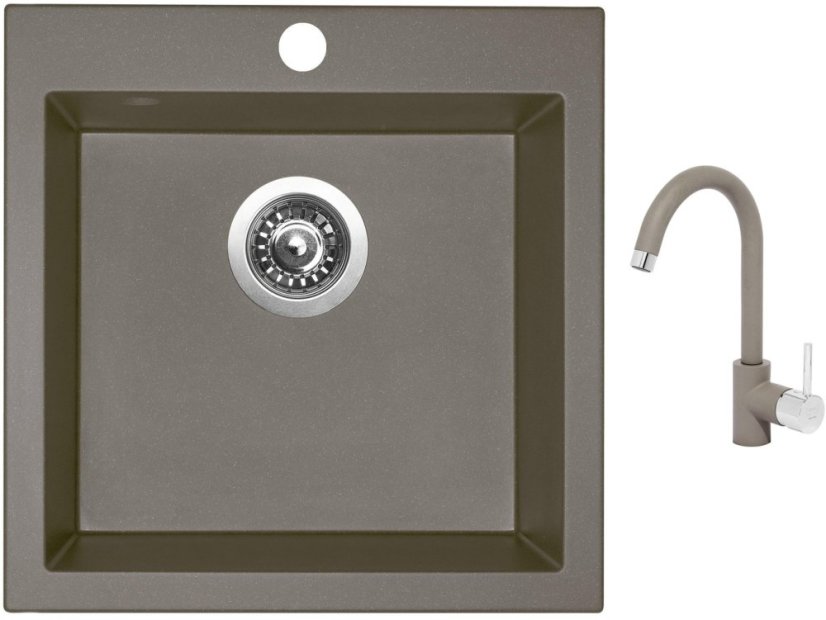 Set Sinks VIVA 455 Truffle + baterie Sinks MIX 35 Truffle