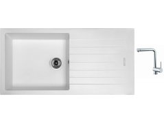Set Sinks PERFECTO 1000 Milk + batéria Sinks MIX 3 chróm Set Sinks PERFECTO 1000 Milk + batéria Sinks MIX 3 chróm