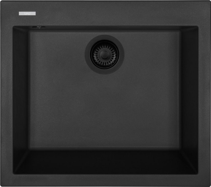 Set Sinks CUBE 560 BL Nanoblack + COMFORTA Nanoblack - 2