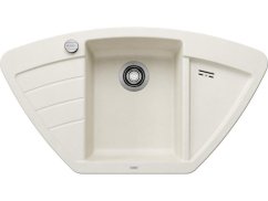 Granitový drez Blanco ZIA 9 E biela soft s excentrom