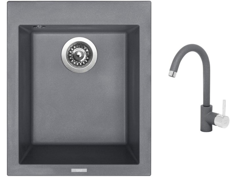 Set Sinks CUBE 410 Titanium + baterie Sinks MIX 35 Titanium