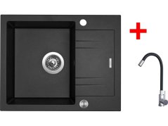Sinks LINEA 600 XC Metalblack + Elasta nerez/čierná Sinks LINEA 600 XC Metalblack + Elasta nerez/čierná
