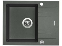 Sinks LINEA 600 XC Titanium + Vitalia čierná matná