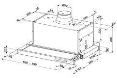 Faber Maxima Touch NG BK A60 výsuvná digestoř - 2