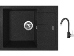 Set Sinks AMANDA 650 Granblack + baterie Sinks MIX 35 Granblack Set Sinks AMANDA 650 Granblack + baterie Sinks MIX 35 Granblack
