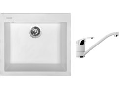 Set Sinks CUBE 560 Milk + baterie Sinks Pronto Milk Set Sinks CUBE 560 Milk + baterie Sinks Pronto Milk
