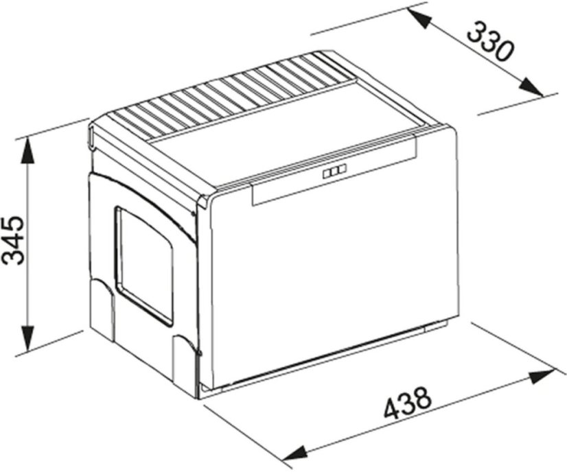 Výsuvný odpadkový dvojkoš Franke Cube 50, 14+18 litrov