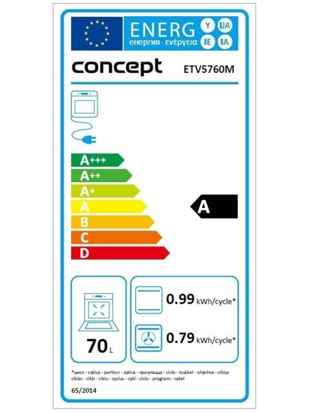 Vestavná trouba Concept ETV5760M - 7