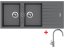 Set Sinks Perfecto 1160 Duo Titanium + Vitalia
