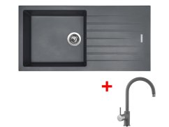 Set Sinks Perfecto 1000 Titanium + Vitalia GR Set Sinks Perfecto 1000 Titanium + Vitalia GR