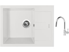Set Sinks AMANDA 650 Milk + baterie Sinks MIX 35 P chrom Set Sinks AMANDA 650 Milk + baterie Sinks MIX 35 P chrom