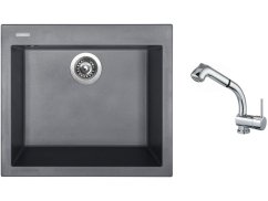 Set Sinks CUBE 560 Titanium + batéria Sinks MIX 3 S Chróm Set Sinks CUBE 560 Titanium + batéria Sinks MIX 3 S Chróm