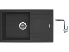 Set Sinks LINEA 780 N Granblack + batéria Sinks MIX 3 Set Sinks LINEA 780 N Granblack + batéria Sinks MIX 3