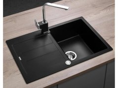 Granitový dřez Concept DG10C45bc Cubis Černý - 2