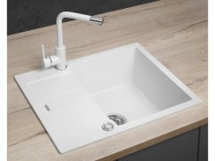 Granitový dřez Concept DG05C45wh Cubis Bílý - 2