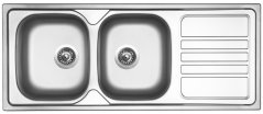 Nerezový dřez Sinks OKIO 1200 DUO V 0,6mm leštěný