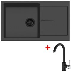 Set Sinks INFINITY 860 BL Nanoblack + MIX 35 Nanoblack - 1