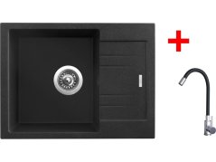 Sinks RAPID 580 Granblack + Elasta nerez/černá