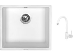 Set Sinks FRAME 457 Milk + batéria Sinks MIX 35 Milk Set Sinks FRAME 457 Milk + batéria Sinks MIX 35 Milk