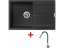Sinks ULTIMA 790 Granblack + ELASTA S nerez/čierná