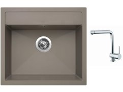 Set Sinks SOLO 560 Truffle + batéria Sinks MIX 3 chróm