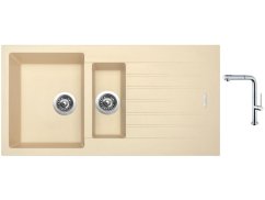 Set Sinks PERFECTO 1000.1 Sahara + baterie Sinks SLIM S2 kartáčovaná Set Sinks PERFECTO 1000.1 Sahara + baterie Sinks SLIM S2 kartáčovaná