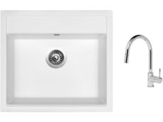 Set Sinks SOLO 560 Milk + baterie Sinks MIX 35 P chrom Set Sinks SOLO 560 Milk + baterie Sinks MIX 35 P chrom