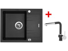 Sinks LINEA 600 XC Metalblack + Mix 3 P GR Sinks LINEA 600 XC Metalblack + Mix 3 P GR