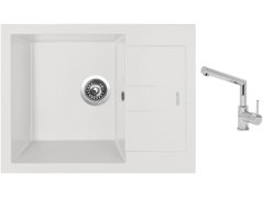 Set Sinks AMANDA 650 Milk + baterie Sinks MIX 350 P chrom Set Sinks AMANDA 650 Milk + baterie Sinks MIX 350 P chrom
