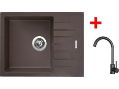 Sinks PERFECTO 650 Marone + ARCO černá matná Sinks PERFECTO 650 Marone + ARCO černá matná