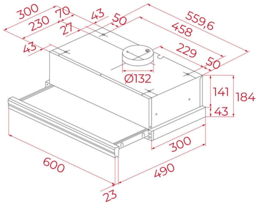 Teka CNL 6415 PLUS G1 výsuvná digestoř 60 cm - 6